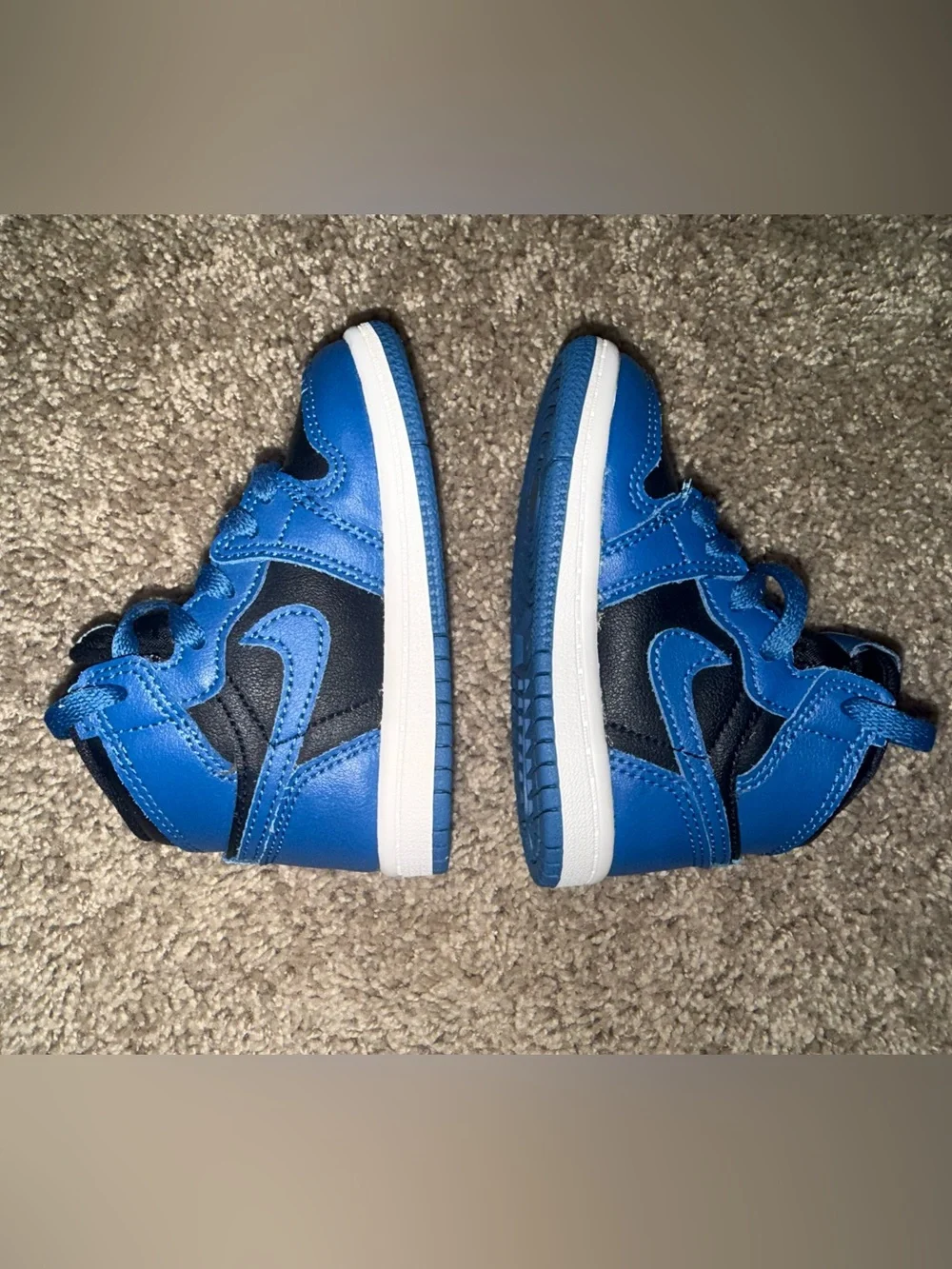 Toddler's Jordan 1 Retro High OG Dk Marina Blue/Black-White - Size 6C